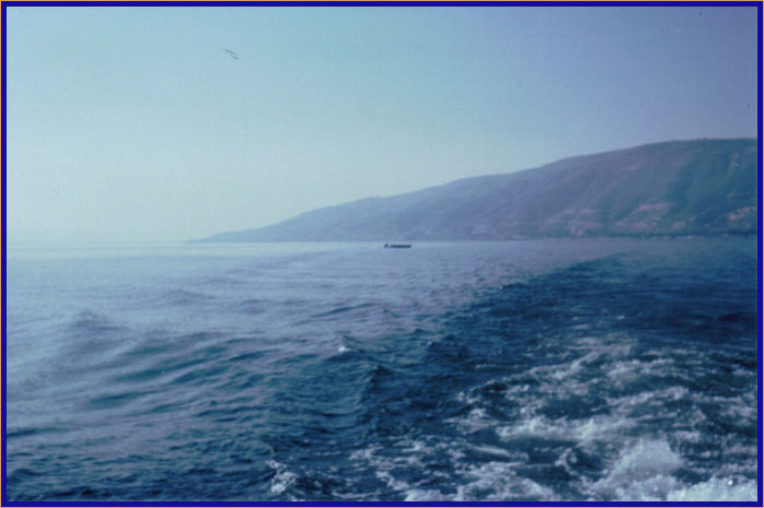 Fishing boat on the Sea of Galilee